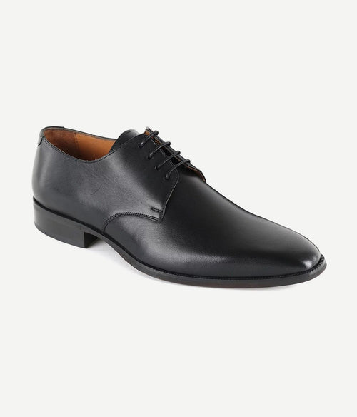 Suitable leren Derby herenschoen zwart