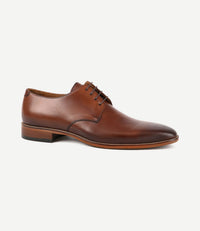 Leren herenschoen donkercognac