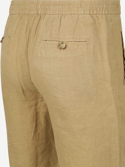 Suitable linnen beach shorts beige | Regular-fit