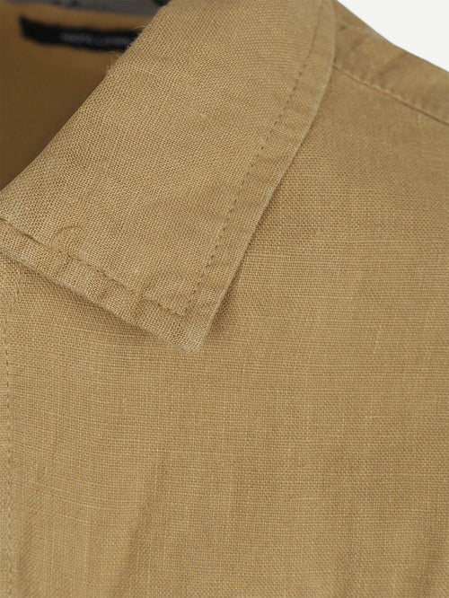 Linnen overshirt beige