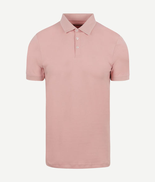 Suitable liquid poloshirt lichtroze | Slim-fit