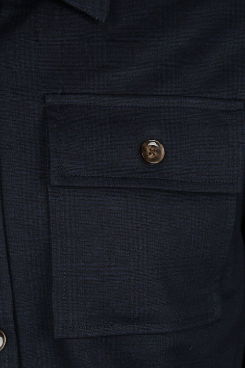 Suitable liv overshirt donkerblauw