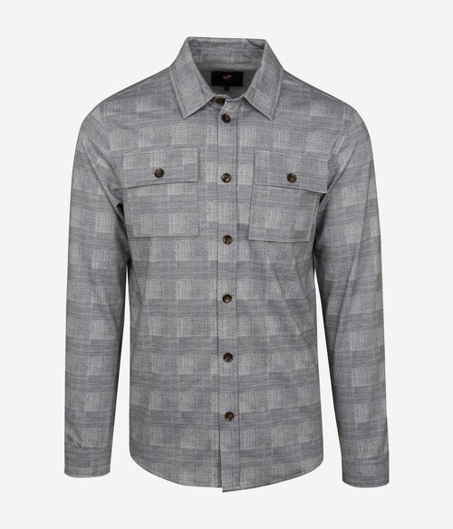 Suitable liv overshirt geruit grijs