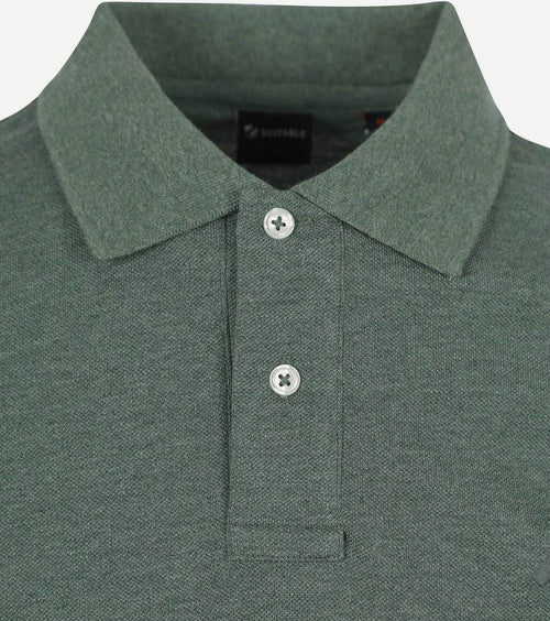 Suitable mang poloshirt groen | Slim-fit