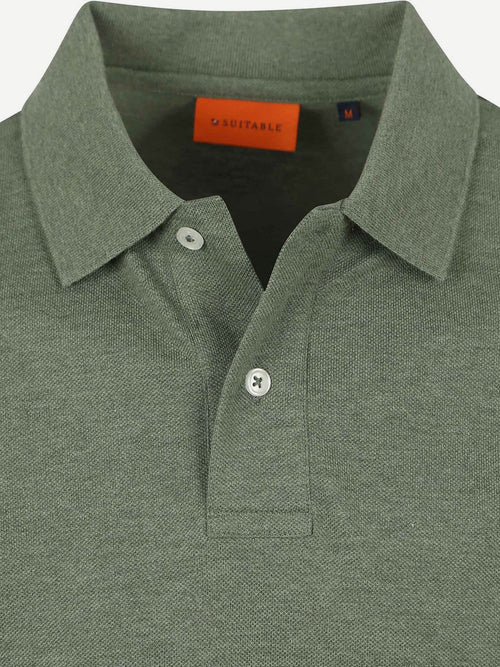 Suitable mang poloshirt groen | Slim-fit