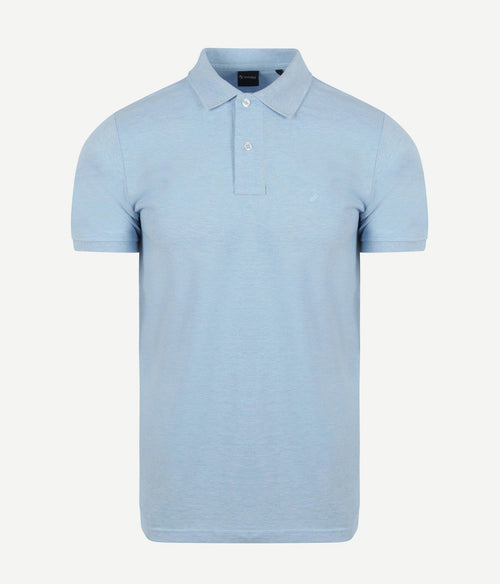 Suitable mang poloshirt lichtblauw | Slim-fit