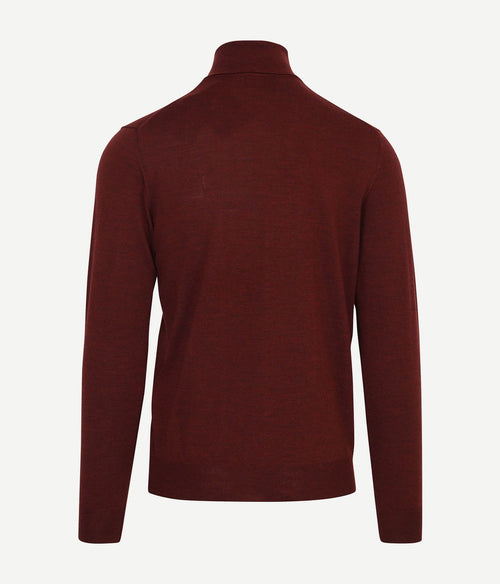 Suitable merino coltrui bordeaux | Slim-fit