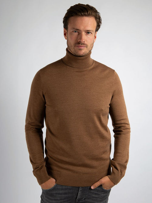 Suitable merino coltrui camel | Slim-fit