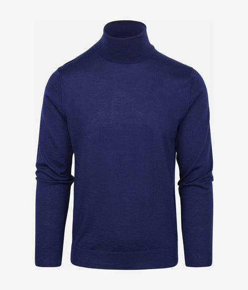 Suitable merino coltrui royal blauw | Slim-fit