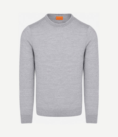 Merino pullover grijs