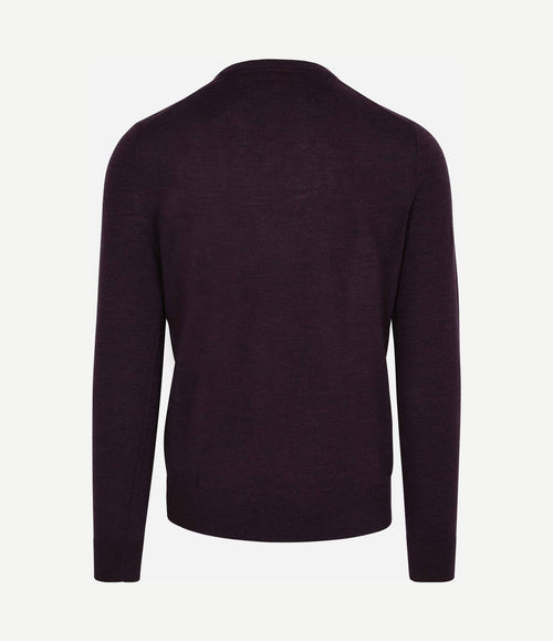 Merino pullover paars