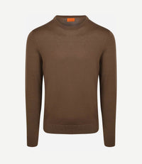 Merino pullover taupe