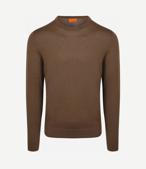 Merino pullover taupe