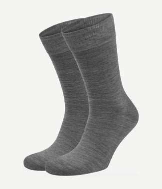 Merino sokken grijs (2-pack)