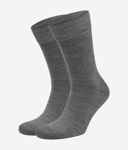 Suitable merino sokken grijs (2-pack)
