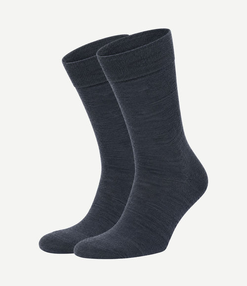 Merino sokken jeans blauw (2-pack)
