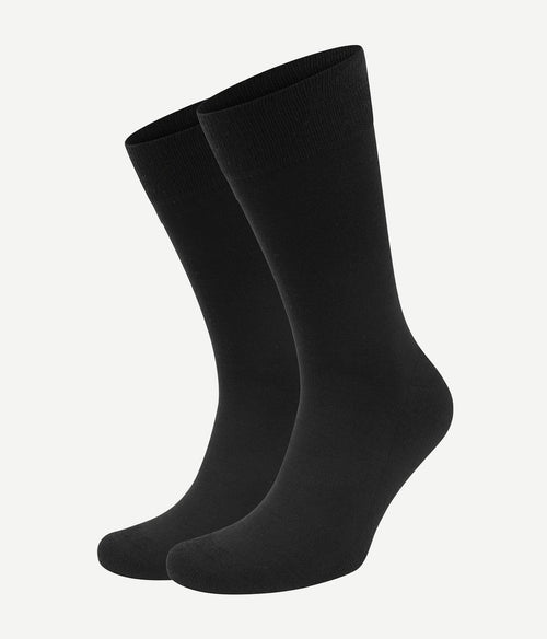 Suitable merino sokken zwart (2-pack)