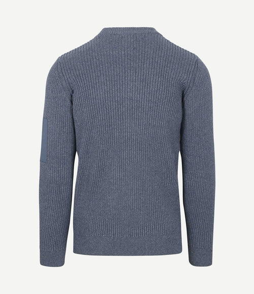Mou trui melange blauw