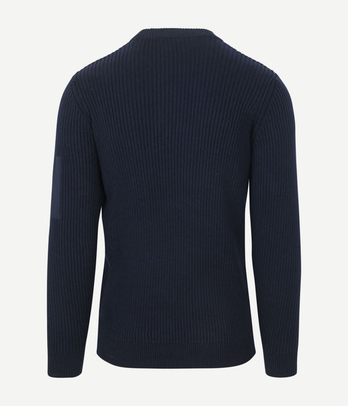 Suitable mou trui donkerblauw | Slim-fit