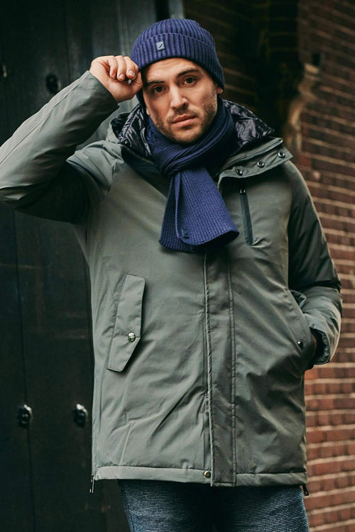 Suitable muts en sjaal donkerblauw