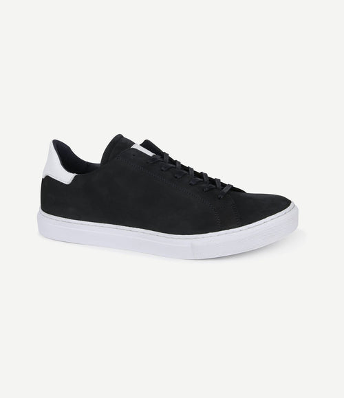 Nubuck seron sneaker donkerblauw