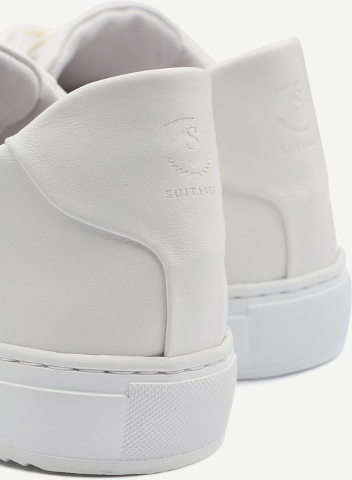 Nubuck skave sneaker wit