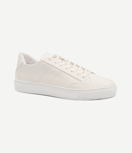Nubuck skave sneaker wit