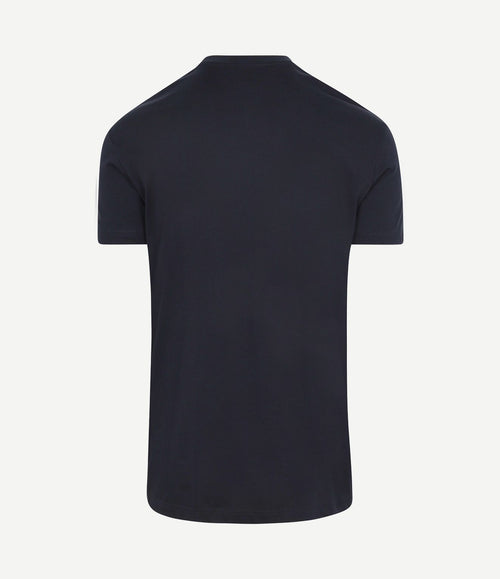 Obra t-shirt hoge ronde hals donkerblauw (2-pack)
