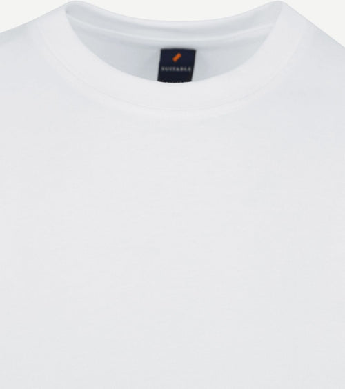 Suitable obra t-shirt hoge ronde hals wit (2-pack) | Regular-fit