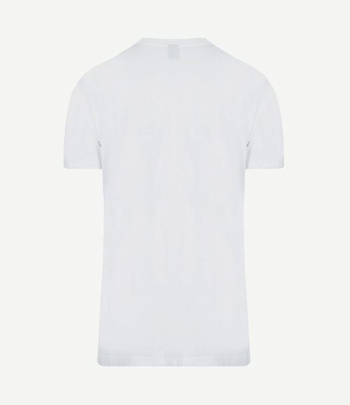 Obra t-shirt hoge ronde hals wit (6-pack)