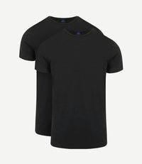 Ota t-shirt o-hals zwart (2-pack)