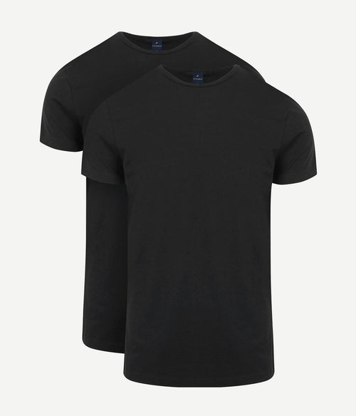 Ota t-shirt o-hals zwart (2-pack)