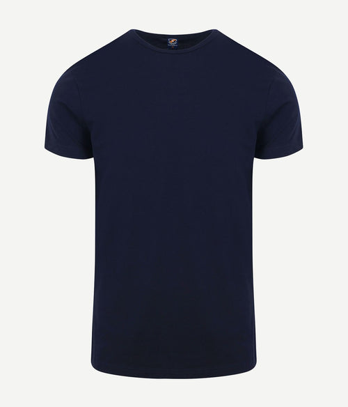 Suitable Ota t-shirt ronde hals donkerblauw (2-pack)