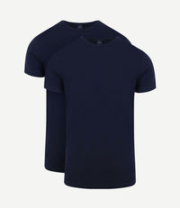 Ota t-shirt ronde hals donkerblauw (2-pack)