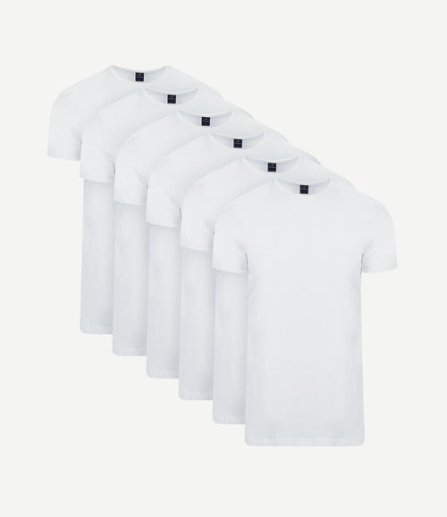 Ota t-shirt ronde hals wit (6-pack)