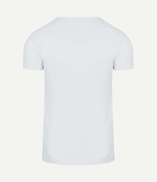 Otaru t-shirt brede ronde hals wit (2-pack)