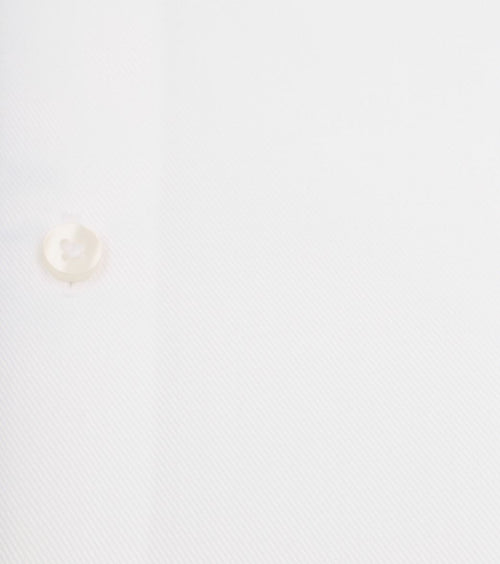 Overhemd extra lange mouwen twill wit