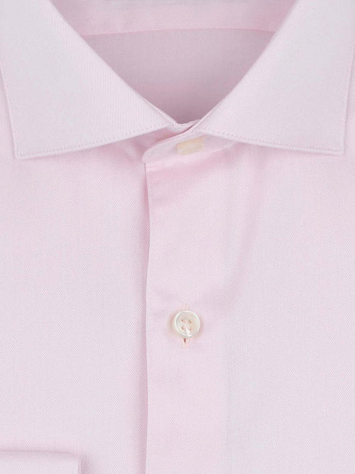 Overhemd extra lange mouwen twill roze