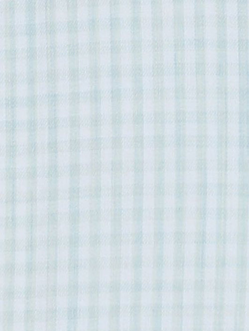 Overhemd extra lange mouwen twill ruit lichtgroen