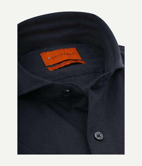 Shortsleeve sorona overhemd erik donkerblauw
