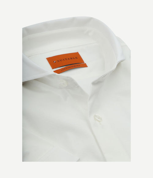 Shortsleeve sorona overhemd erik wit