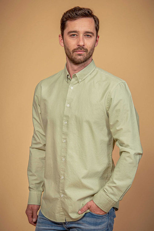 Suitable overhemd bd Oxford lichtgroen | Slim-fit
