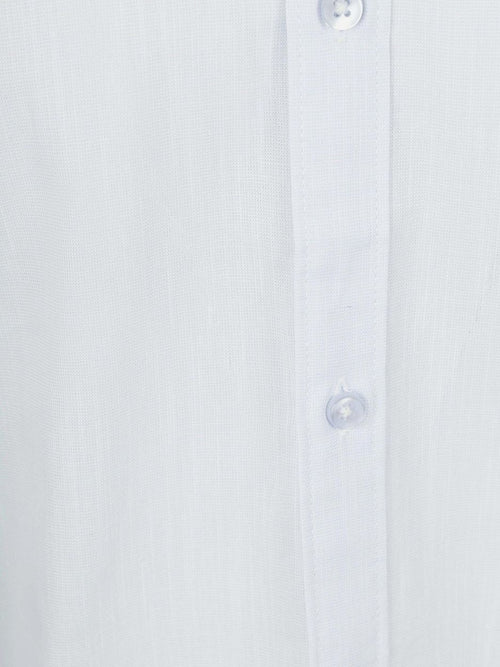 Overhemd cotton slub lichtblauw