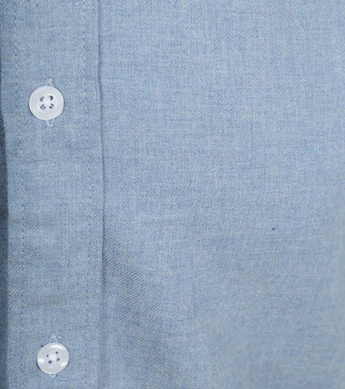 Suitable overhemd flanel lichtblauw | Slim-fit