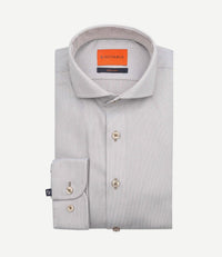 Overhemd jacquard luxe beige
