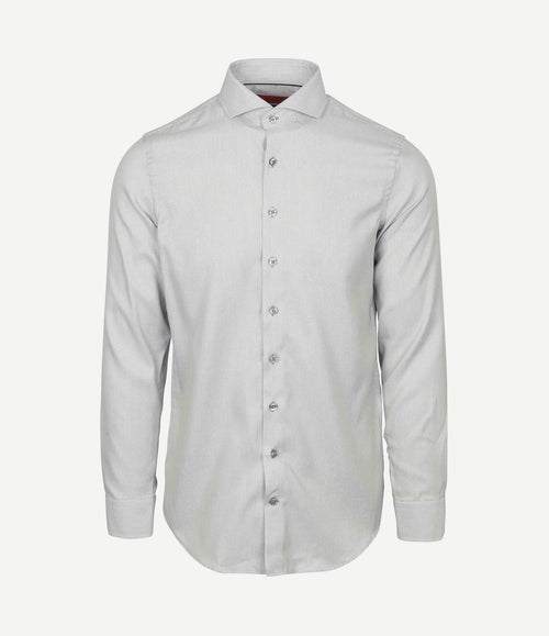 Overhemd jacquard luxe groen