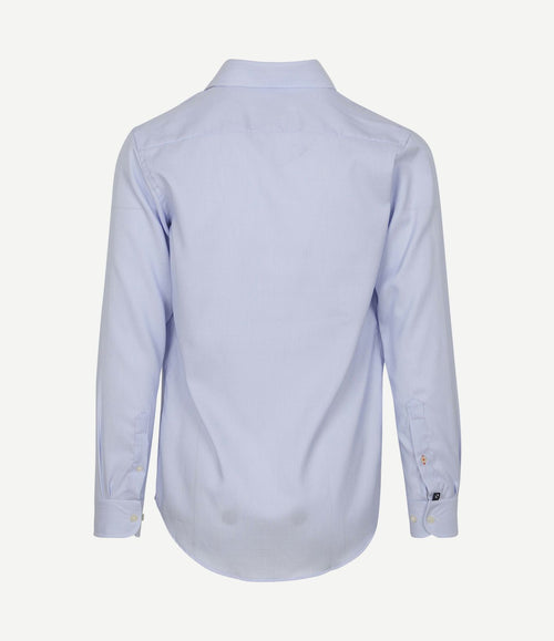 Overhemd jacquard luxe lichtblauw