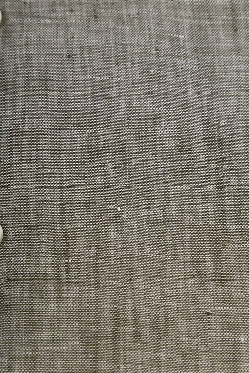 Suitable overhemd linnen groen | Slim-fit