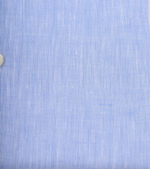 Suitable overhemd linnen lichtblauw | Slim-fit