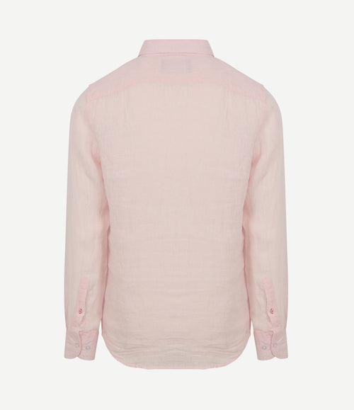 Overhemd linnen lichtroze